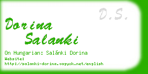 dorina salanki business card
