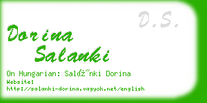 dorina salanki business card